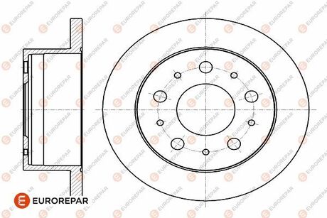 1642766780 Eurorepar Диск тормозной задний Jamper3-Boxer3 DIAM 280 EP 16 PSA (1642766780) Eurorepar