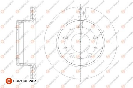 1676014480 Eurorepar Диск тормозной задний Jamper3-Boxer3 DIAM 300 EP 22 05,12,2013- (1676014480) Eur