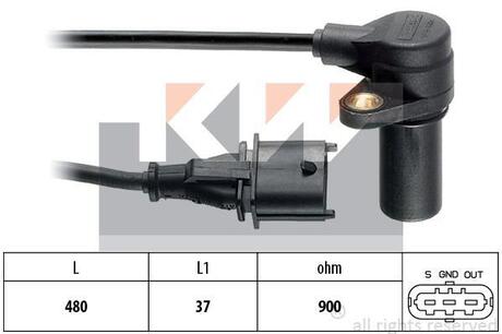 453 631 Kw 453 631 KW Датчик р/вала, к/вала (аналог EPS 1.953.631/Facet 9.0631 )