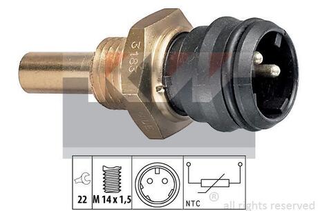 530 183 Kw 530 183 KW Датчик температури охолодж. рідини/масла/топлива (аналог EPS 1.830.183/Facet 7.3183 )
