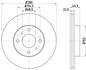Диск тормозной передний Nissan Almera 1.5, 1.8, 2.2 (00-), Primera 1.6, 1.8, 2.0 (96-02) (ND2023K) NISSHINBO
