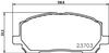 Колодки тормозные дисковые передние Lexus RX 300 3.0 (00-03) (NP1041) NISSHINBO