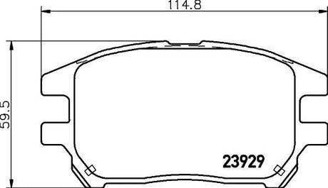 NP1076 Nisshinbo Колодки тормозные дисковые передние Lexus RX 300 (00-03) (NP1076) NISSHINBO