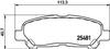 Колодки тормозные дисковые задние Toyota Highlander 2.7, 3.5 (09-) (NP1122) NISSHINBO