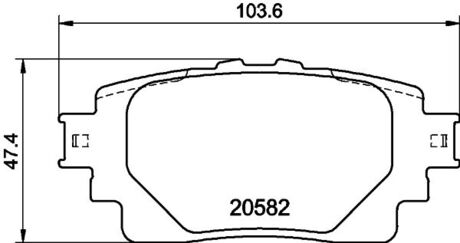 NP1171 Nisshinbo Комплект тормозных колодокTOYOTA AURIS /COROLLA/RAV 4 "R "18>>