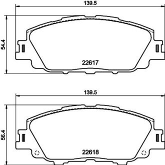 NP1176 Nisshinbo Колодки тормозные дисковые передние Toyota Corolla (E21) (19-) (NP1176) NISSHINB