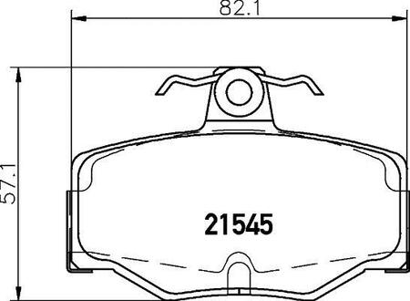 NP2050 Nisshinbo Колодки тормозные дисковые задние Nissan Almera 1.5, 2.2 (03-) (NP2050) NISSHINBO