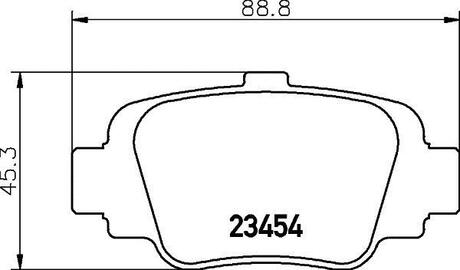 NP2066 Nisshinbo Колодки тормозные дисковые задние Nissan Micra 1.0, 1.3 (92-00) (NP2066) NISSHINBO