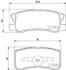 Колодки тормозные дисковые задние Mitsubishi ASX 1.8, 2.0 (10-), Pajero 3.2, 3.8 (07-) (NP3004) NISSHINBO