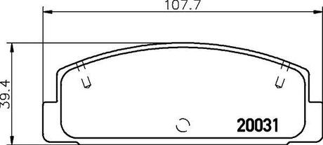 NP5004 Nisshinbo Колодки тормозные дисковые задние Mazda 6 1.8, 2.0, 2.2 (07-) (NP5004) NISSHINBO