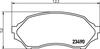 Колодки тормозные дисковые передние Mazda 323 1.4, 1.5, 1.6 (99-04) (NP5005) NISSHINBO