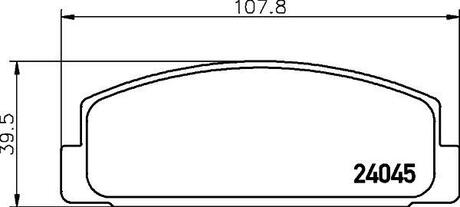 NP5011 Nisshinbo Колодки тормозные дисковые задние Mazda 626 1.8, 2.0 (97-02) (NP5011) NISSHINBO