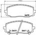 Колодки тормозные дисковые передние Hyundai i10/Kia Picanto 1.0, 1.1 (07-) (NP6024) NISSHINBO