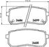 Колодки тормозные дисковые задние Hyundai H-1, ix55 2.5, 3.0 (08-) (NP6033) NISSHINBO