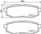 Колодки тормозные дисковые задние Subaru Forester 2.0 (13-19), Tribeca 3.0, 3.6 (06-14) (NP7013) NISSHINBO
