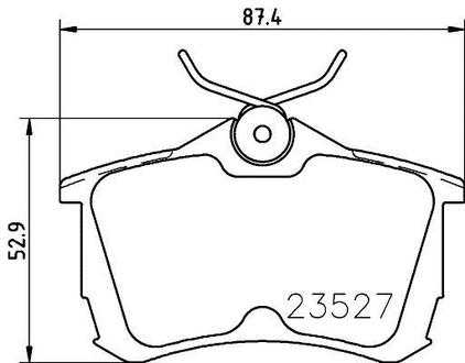 NP8029 Nisshinbo Колодки тормозные дисковые задние Honda Accord VII 2.0, 2.4 (03-08) (NP8029) NISSHINBO