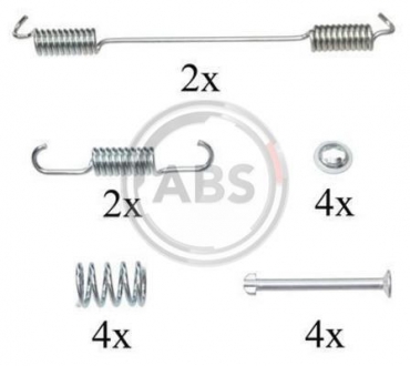 0796Q A.B.S. Монтажный к-кт торм. колодок fiat doblo (пр-во abs)