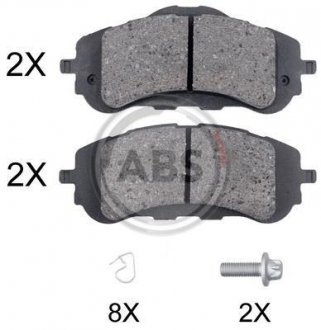 35018 A.B.S. Тормозные колодки дискові (1 к-т)