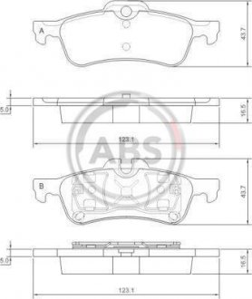 37305 A.B.S. Колодки тормозные передние VW CRAFTER