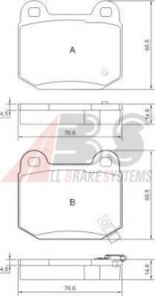 37452 A.B.S. Тормозные колодки зад. Nissan 350 Z (Z33) 05-/Infiniti G35 (V35)