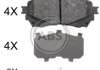 Колодка торм. диск. MAZDA 6 2.0 2.2D 2.5 2013- передн. (пр-во ABS) 37977