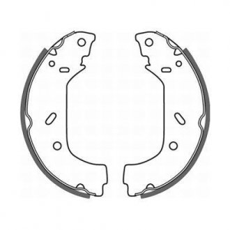 C0P015ABE ABE Комлект тормозных накладок