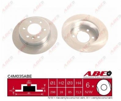 C4M035ABE ABE Диск тормозной