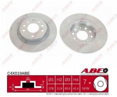 C4X019ABE ABE Тормозной диск