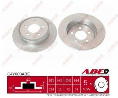 C4Y003ABE ABE Тормозной диск