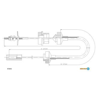 07.0151 ADRIAUTO ADRIAUTO CITROEN Трос сцепления ZX 1,1-1,4 (6568-) 94-