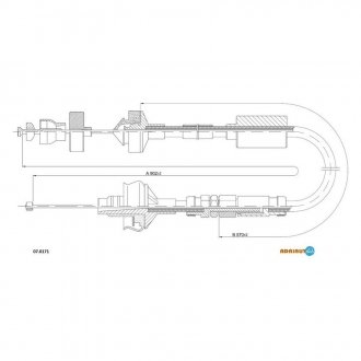 07.0171 ADRIAUTO Трос сцепление