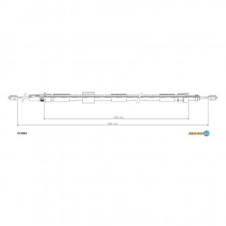 07.0261 ADRIAUTO Трос ручного гальма