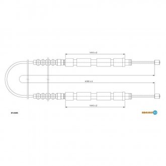 07.0285 ADRIAUTO Трос ручного гальма