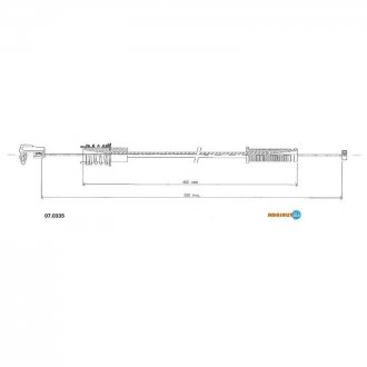 07.0335 ADRIAUTO Тросик акселератора Adriauto