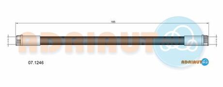 07.1246 ADRIAUTO ADRIAUTO CITROEN Тормозной шланг зад. C3 II 1.0-1.6 09-