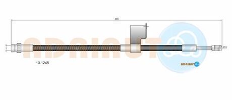 10.1245 ADRIAUTO ADRIAUTO HYUNDAI шланг тормозной передн.прав.Getz 02-