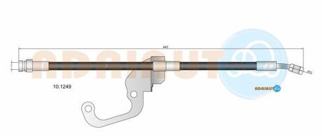 10.1249 ADRIAUTO ADRIAUTO шланг гальм. передн. лів. HYUNDAI TERRACAN -06