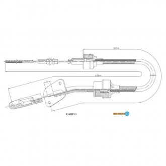 11.0121.1 ADRIAUTO ADRIAUTO FIAT Трос сцепления Fiorino -DS 98- ( 698/215)
