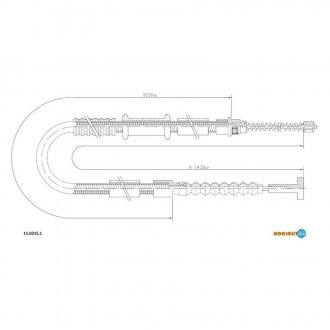 11.0215.1 ADRIAUTO Тросик стояночного тормоза Adriauto