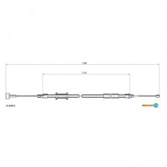 11.0218.2 ADRIAUTO Трос стояночного тормоза