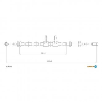 11.0224.2 ADRIAUTO Трос ручного гальма