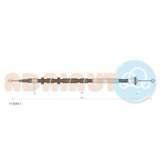 11.0243.1 ADRIAUTO ADRIAUTO FIAT Трос ручного тормоза Bravo II