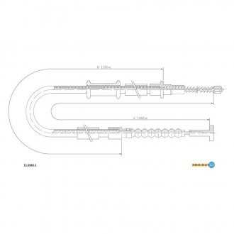 11.0265.1 ADRIAUTO ADRIAUTO FIAT Трос ручного тормоза Palio 96-, Albea