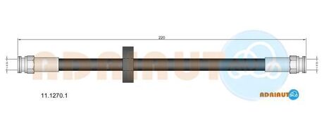 11.1270.1 ADRIAUTO ADRIAUTO FIAT Шланг тормозной задн. DOBLO 10-