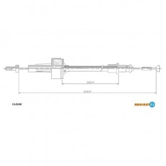 13.0100 ADRIAUTO Трос сцепление