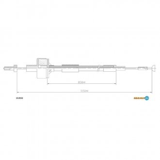13.0152 ADRIAUTO Тросик сцепления Adriauto