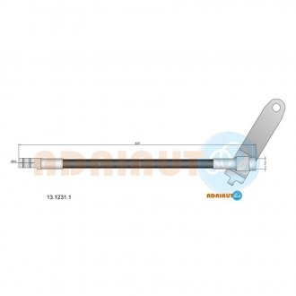 1312311 ADRIAUTO ADRIAUTO FORD Шланг тормозной передн.прав.Transit 03-