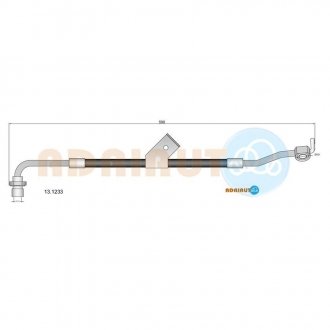 13.1233 ADRIAUTO ADRIAUTO FORD Шланг тормозной передний левый Transit 86-