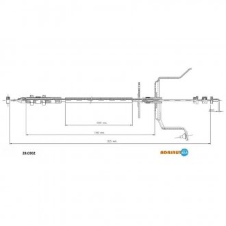 280302 ADRIAUTO Тросик газу