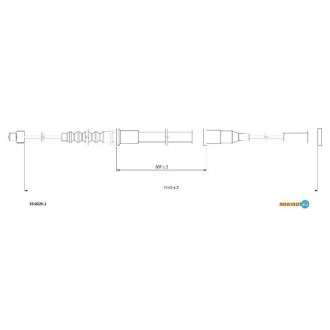 33.0225.1 ADRIAUTO Тросик стояночного тормоза Adriauto